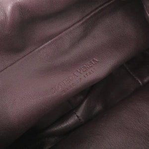 新品同様 ボッテガヴェネタ ミニ ザ バルブ レザー パープル ショルダーバッグ 1668【中古】BOTTEGAVENETA