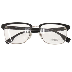 美品 バーバリー ロゴ プラスチック メタル ブラック 眼鏡 メガネ 黒 1675【中古】BURBERRY