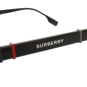 美品 バーバリー ロゴ プラスチック メタル ブラック 眼鏡 メガネ 黒 1675【中古】BURBERRY