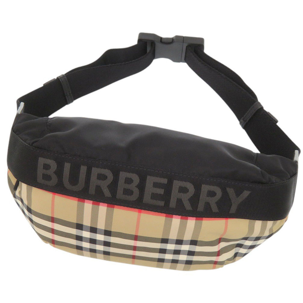 新品同様 バーバリー ノバチェック ベージュ ボディバッグ ウエストバッグ 0015【中古】BURBERRY