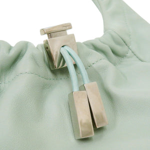 美品 サルヴァトーレフェラガモ D21 0271 レザー ミントグリーン ミニハンドバッグ 緑 0018【中古】Salvatore Ferragamo