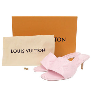 新品同様 ルイ ヴィトン リバイバル ライン モノグラム レザー ピンク ミュール LV 0019【中古】LOUIS VUITTON