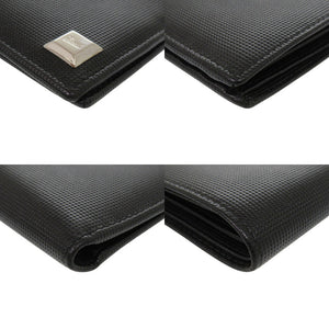 美品 グッチ 203620 レザー ブラック 二つ折り財布 黒 0024【中古】GUCCI メンズ