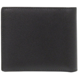 美品 グッチ 203620 レザー ブラック 二つ折り財布 黒 0024【中古】GUCCI メンズ