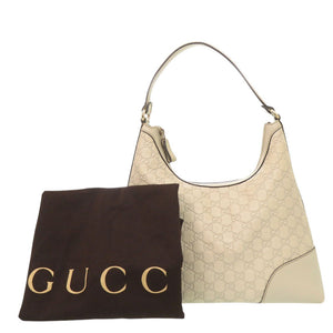 グッチ ラブリー ワンショルダーバッグ 257070 グッチシマレザー アイボリー バッグ 0046【中古】GUCCI