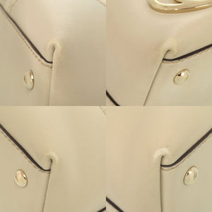 グッチ ラブリー ワンショルダーバッグ 257070 グッチシマレザー アイボリー バッグ 0046【中古】GUCCI