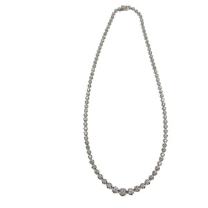 ダイヤ5.00ct Pt900 テニス ネックレス ダイヤモンド/プラチナ 0049【中古】 レディース