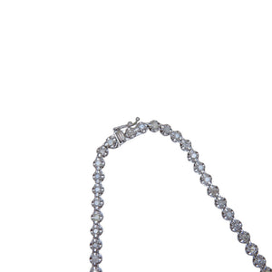 ダイヤ5.00ct Pt900 テニス ネックレス ダイヤモンド/プラチナ 0049【中古】 レディース