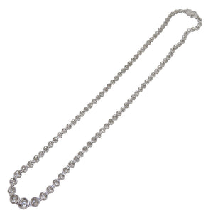 ダイヤ5.00ct Pt900 テニス ネックレス ダイヤモンド/プラチナ 0049【中古】 レディース