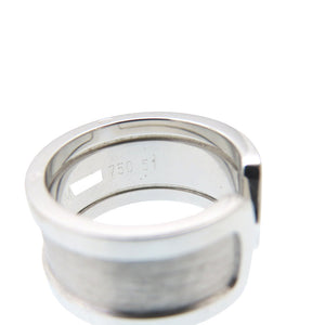 美品 カルティエ C2 LM 750WG リング 指輪 K18 ホワイトゴールド #50 ジュエリー 0050【中古】CARTIER