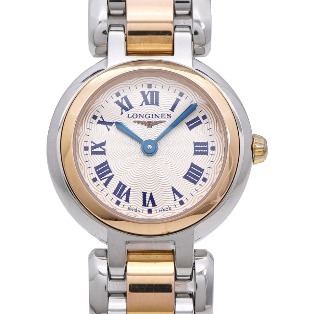 ロンジン プリマルナ L81095786 クオーツ 腕時計 SS ベージュ 0098【中古】LONGINES レディース