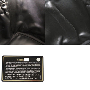 新品同様 シャネル ココマーク キャビアスキン ブラック ゴールド金具 7番台 バニティバッグ 化粧ポーチ 黒 0129【中古】CHANEL