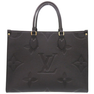 未使用 ルイ ヴィトン オンザゴー MM モノグラムアンプラント M45595 ノワール 2WAY トートバッグ 黒 LV 0142【中古】LOUIS VUITTON
