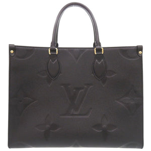 未使用 ルイ ヴィトン オンザゴー MM モノグラムアンプラント M45595 ノワール 2WAY トートバッグ 黒 LV 0142【中古】LOUIS VUITTON