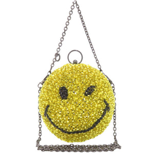 新品同様 アンテプリマ SMILEY 3D スマイリー ワイヤーバッグ イエロー ショルダーバッグ 0149【中古】ANTEPRIMA
