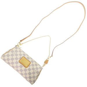 美品 ルイ ヴィトン エヴァ ダミエ アズール N55214 2WAY ショルダーバッグ LV 0154【中古】LOUIS VUITTON