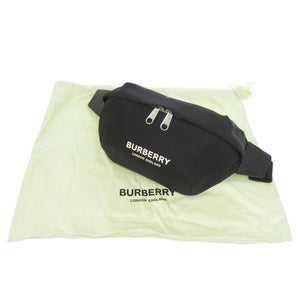 新品同様 バーバリー 8049095 ブラック ウエストバッグ ボディバッグ 黒 0174【中古】BURBERRY メンズ