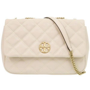 未使用 トリーバーチ ウィラ WILLA 148244 レザー アイボリー ショルダーバッグ 0189【中古】Tory Burch