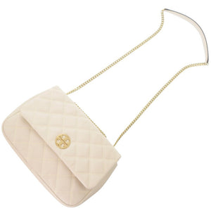 未使用 トリーバーチ ウィラ WILLA 148244 レザー アイボリー ショルダーバッグ 0189【中古】Tory Burch