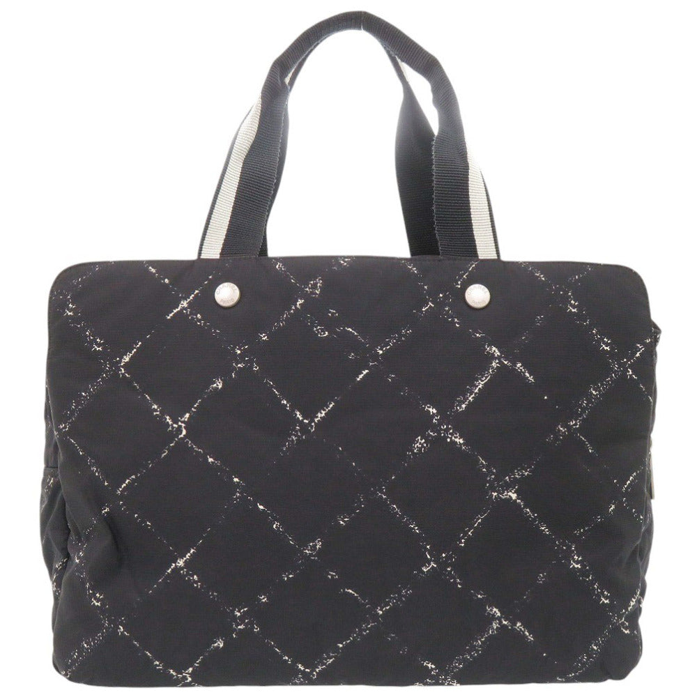 美品 シャネル トラベルライン ブラック ボストンバッグ 黒 0194【中古】CHANEL メンズ