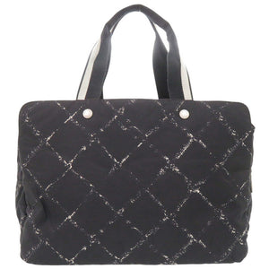 美品 シャネル トラベルライン ブラック ボストンバッグ 黒 0194【中古】CHANEL メンズ