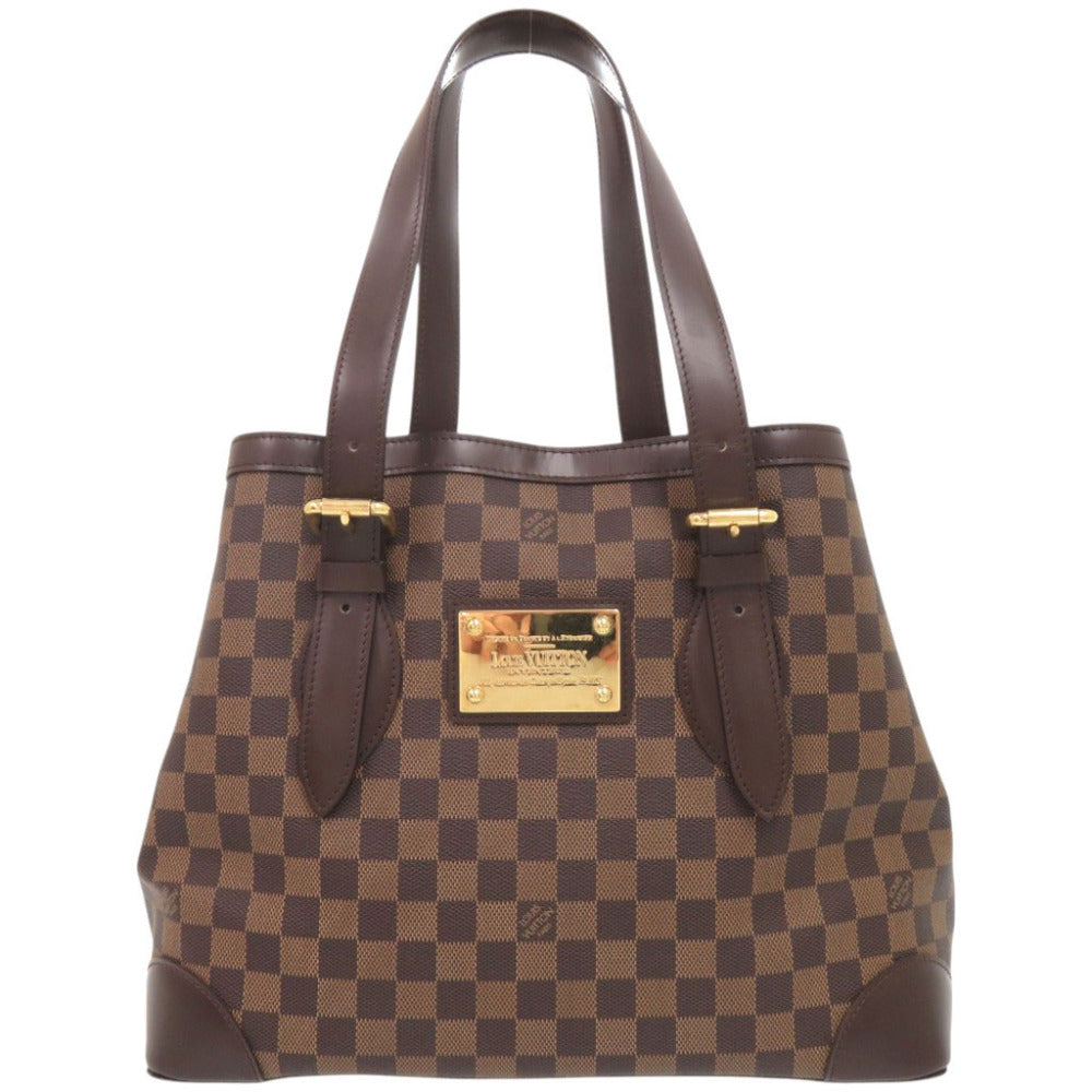 美品 ルイ ヴィトン ハムステッドMM ダミエ N51204 ブラウン トートバッグ LV 0204【中古】LOUIS VUITTON