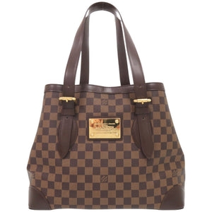 美品 ルイ ヴィトン ハムステッドMM ダミエ N51204 ブラウン トートバッグ LV 0204【中古】LOUIS VUITTON