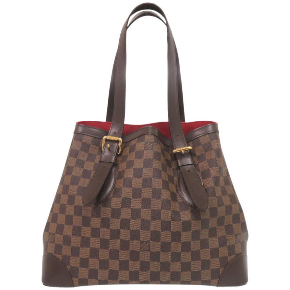 美品 ルイ ヴィトン ハムステッドMM ダミエ N51204 ブラウン トートバッグ LV 0204【中古】LOUIS VUITTON