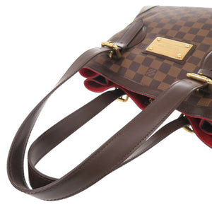 美品 ルイ ヴィトン ハムステッドMM ダミエ N51204 ブラウン トートバッグ LV 0204【中古】LOUIS VUITTON
