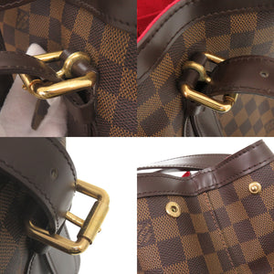 美品 ルイ ヴィトン ハムステッドMM ダミエ N51204 ブラウン トートバッグ LV 0204【中古】LOUIS VUITTON