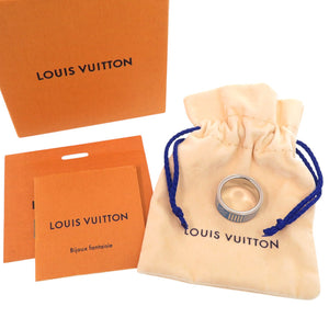 美品 ルイ ヴィトン バーグ レインボー M62660 メタル 21号 ブルー リング 青 LV 0229【中古】LOUIS VUITTON メンズ