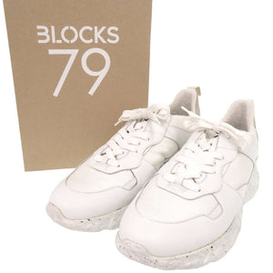 新品同様 ブロックス79 COBI コビ レザー サイズ42 ホワイト スニーカー 白 0251【中古】BLOCKS79 メンズ