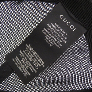 美品 グッチ ベースボールキャップ 510950 メッシュ ブラック 帽子 黒 0260【中古】GUCCI メンズ