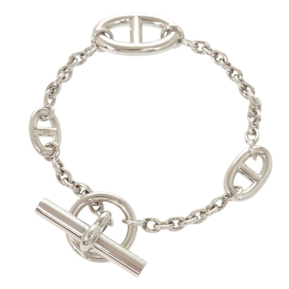 美品 エルメス シェーヌダンクル ファランドール LG シルバー925 ブレスレット 0295【中古】HERMES