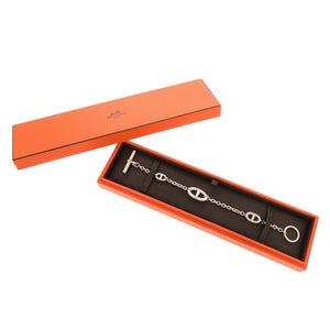 美品 エルメス シェーヌダンクル ファランドール LG シルバー925 ブレスレット 0295【中古】HERMES