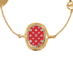 美品 ルイ・ヴィトン
 ブラスレ レイディ ラッキー M64761 ブレスレット
 メタル ゴールド LV 0319
【中古】LOUIS VUITTON レディース