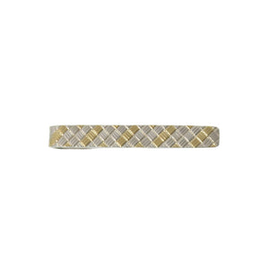 美品 ティファニー ネクタイピン タイピン シルバー925 K18ゴールド シルバー 0334【中古】TIFFANY&Co. メンズ