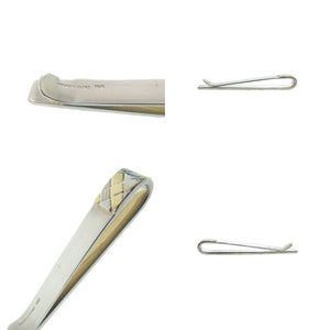 美品 ティファニー ネクタイピン タイピン シルバー925 K18ゴールド シルバー 0334【中古】TIFFANY&Co. メンズ