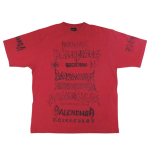 新品同様 バレンシアガ DIY METAL コットン サイズM レッド 半袖 Tシャツ 赤 0385【中古】BALENCIAGA メンズ