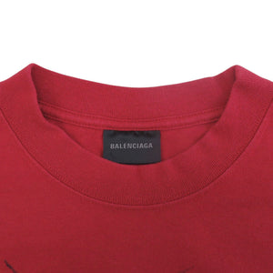 新品同様 バレンシアガ DIY METAL コットン サイズM レッド 半袖 Tシャツ 赤 0385【中古】BALENCIAGA メンズ