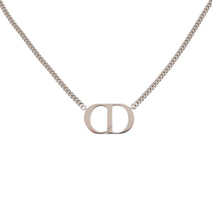 美品 クリスチャンディオール CD ロゴ N1026HOMST シルバー925 ネックレス シルバー 0395【中古】Christian Dior