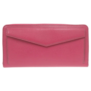新品同様 カルティエ レ マスト レザー ホットピンク ラウンドファスナー 長財布 0417【中古】CARTIER