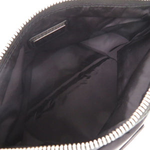 新品同様 プラダ トライアングルロゴ 2NH011 ナイロン ブラック クラッチバッグ セカンドバッグ 黒 0503【中古】PRADA