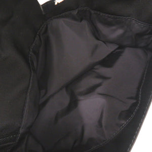 新品同様 プラダ トライアングルロゴ 2NH011 ナイロン ブラック クラッチバッグ セカンドバッグ 黒 0503【中古】PRADA