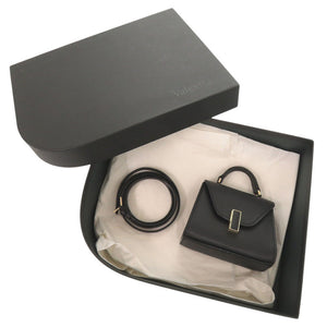 未使用 ヴァレクストラ イジィデ ベルト レザー ブラック 3WAY ショルダーバッグ ウエストバッグ 黒 0549【中古】Valextra
