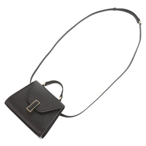 未使用 ヴァレクストラ イジィデ ベルト レザー ブラック 3WAY ショルダーバッグ ウエストバッグ 黒 0549【中古】Valextra