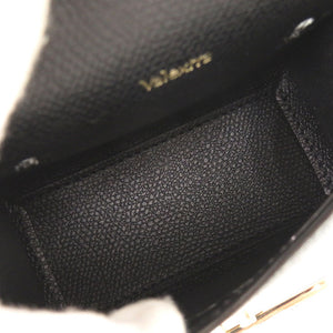 未使用 ヴァレクストラ イジィデ ベルト レザー ブラック 3WAY ショルダーバッグ ウエストバッグ 黒 0549【中古】Valextra