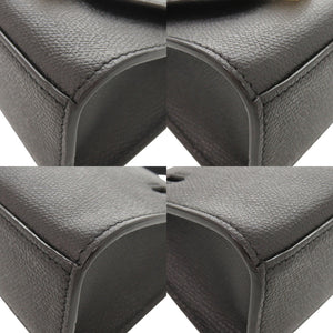 未使用 ヴァレクストラ イジィデ ベルト レザー ブラック 3WAY ショルダーバッグ ウエストバッグ 黒 0549【中古】Valextra
