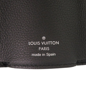 美品 ルイ ヴィトン ポルトフォイユ ロックミニ M63921 IC カーフレザー ノワール 三つ折り財布 黒 LV 0564【中古】LOUIS VUITTON