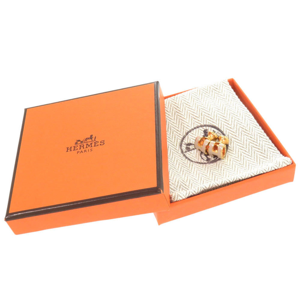 新品同様 エルメス ポップアッシュ ミニ ベージュ ゴールド金具 ピアス アクセサリー 0576 【中古】 HERMES